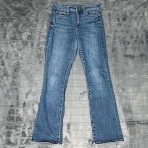 American Eagle High Rise Skinny Kick Jeans Medium Wash Nxt Level Stretch 4 Short